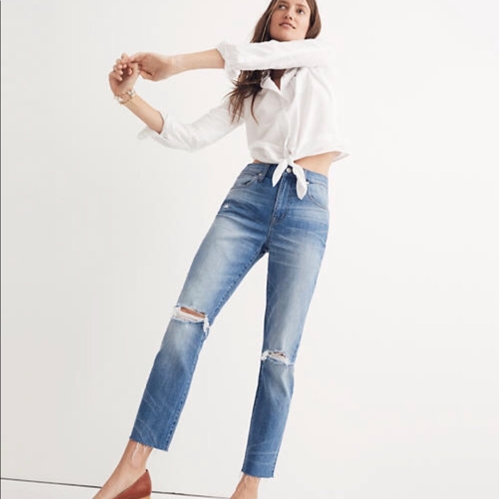 Madewell Slim High Rise Boyjean
